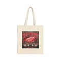 Detroit Red Wings Hockey Skyline - Canvas Tote