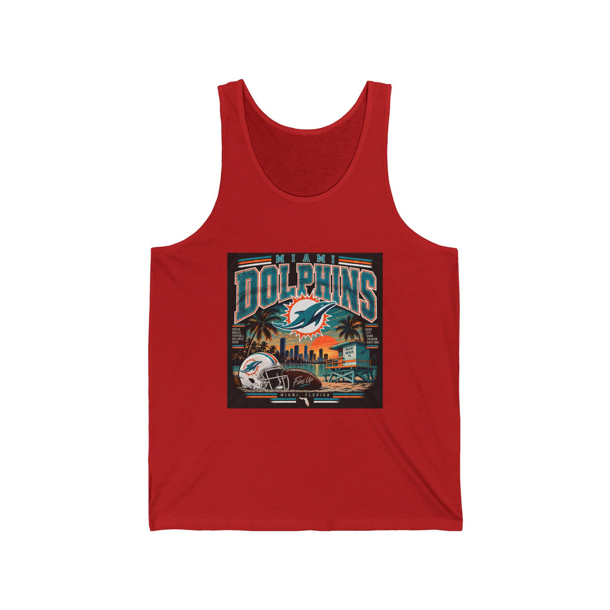 Miami Dolphins Paradise - Athletic Tank