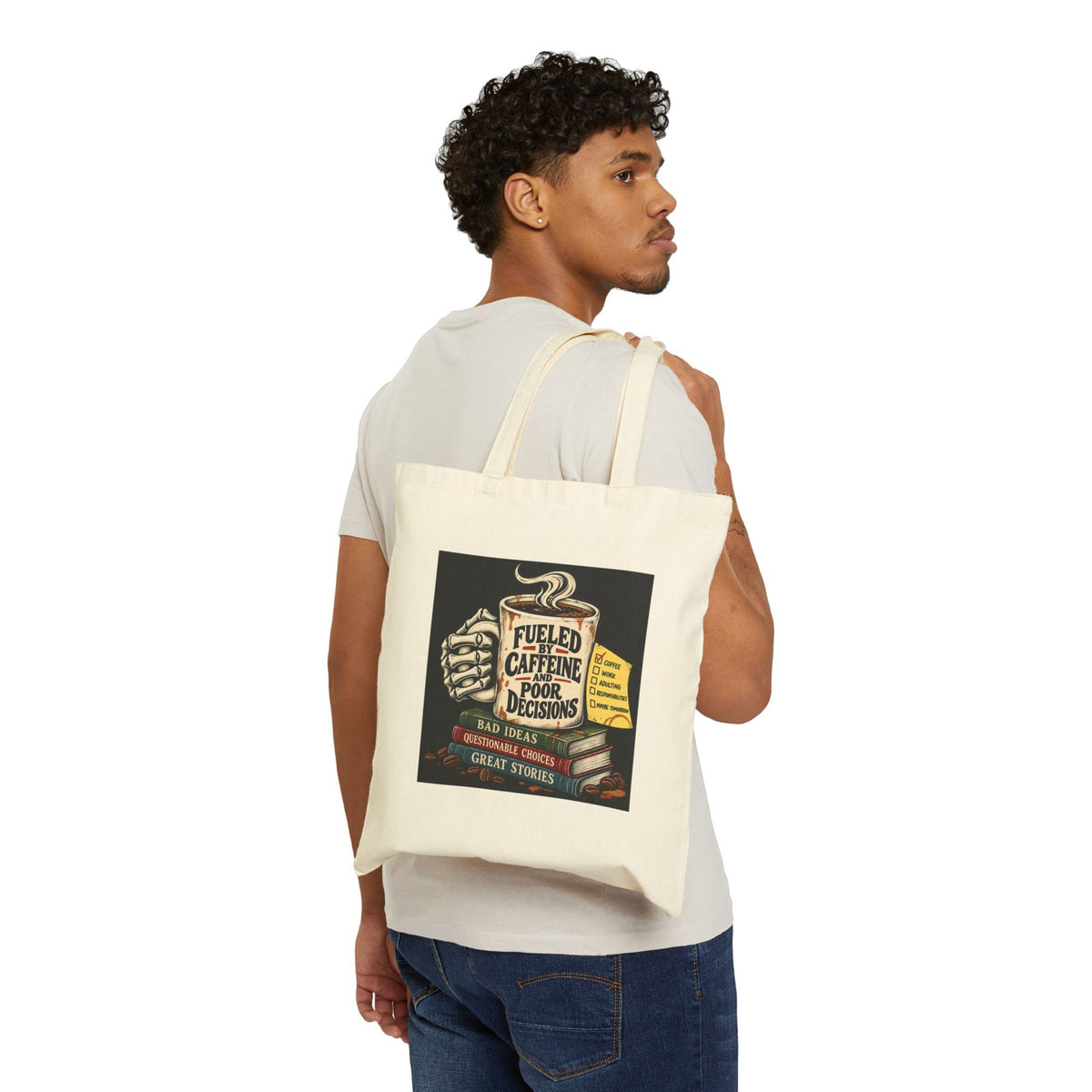 Fueled by Caffeine - Canvas Tote