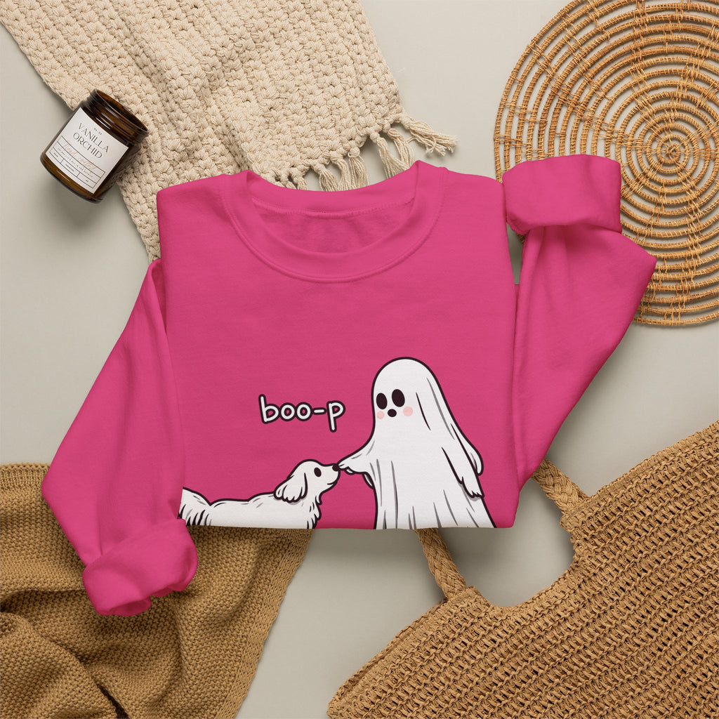Boo-p Ghost and Dog - Crewneck Sweatshirt