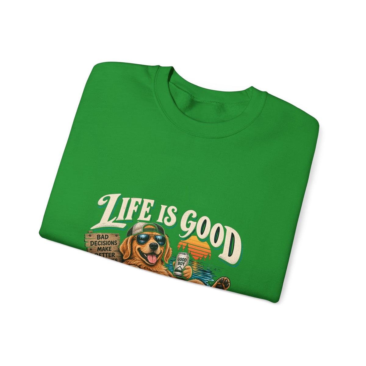 Life is Good Floatin' - Crewneck Sweatshirt