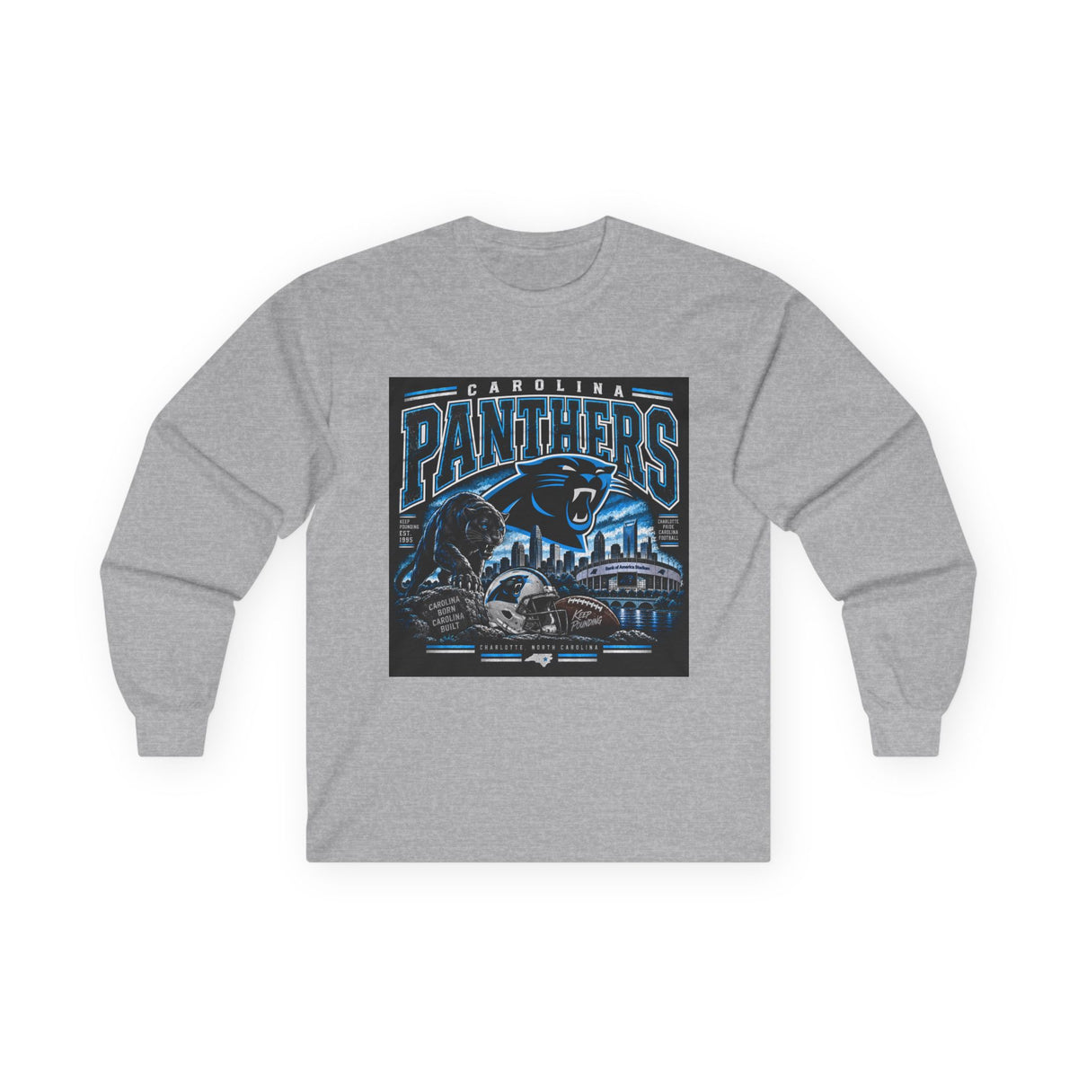 Carolina Panthers Keep Pounding - Unisex Ultra Cotton Long Sleeve Tee
