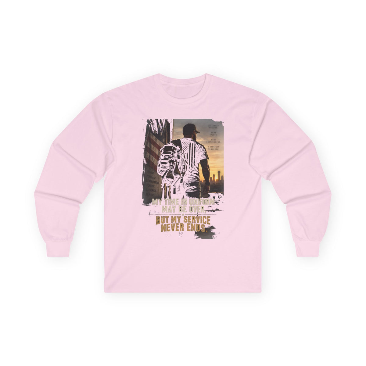 Service Never Ends - Unisex Ultra Cotton Long Sleeve Tee