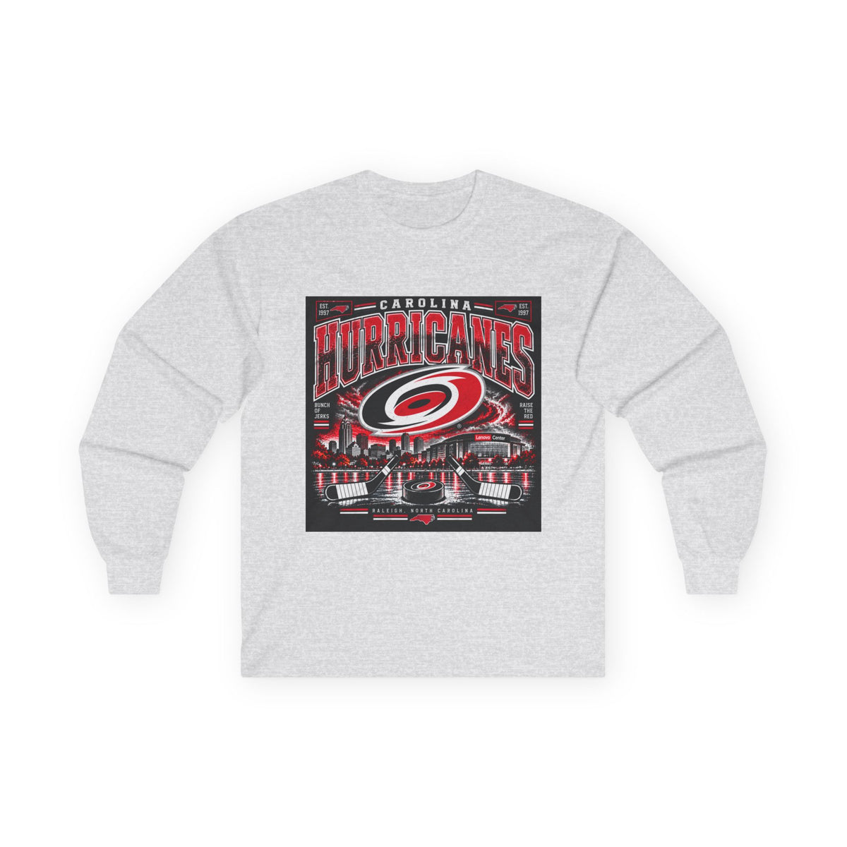 Carolina Hurricanes Skyline - Unisex Ultra Cotton Long Sleeve Tee