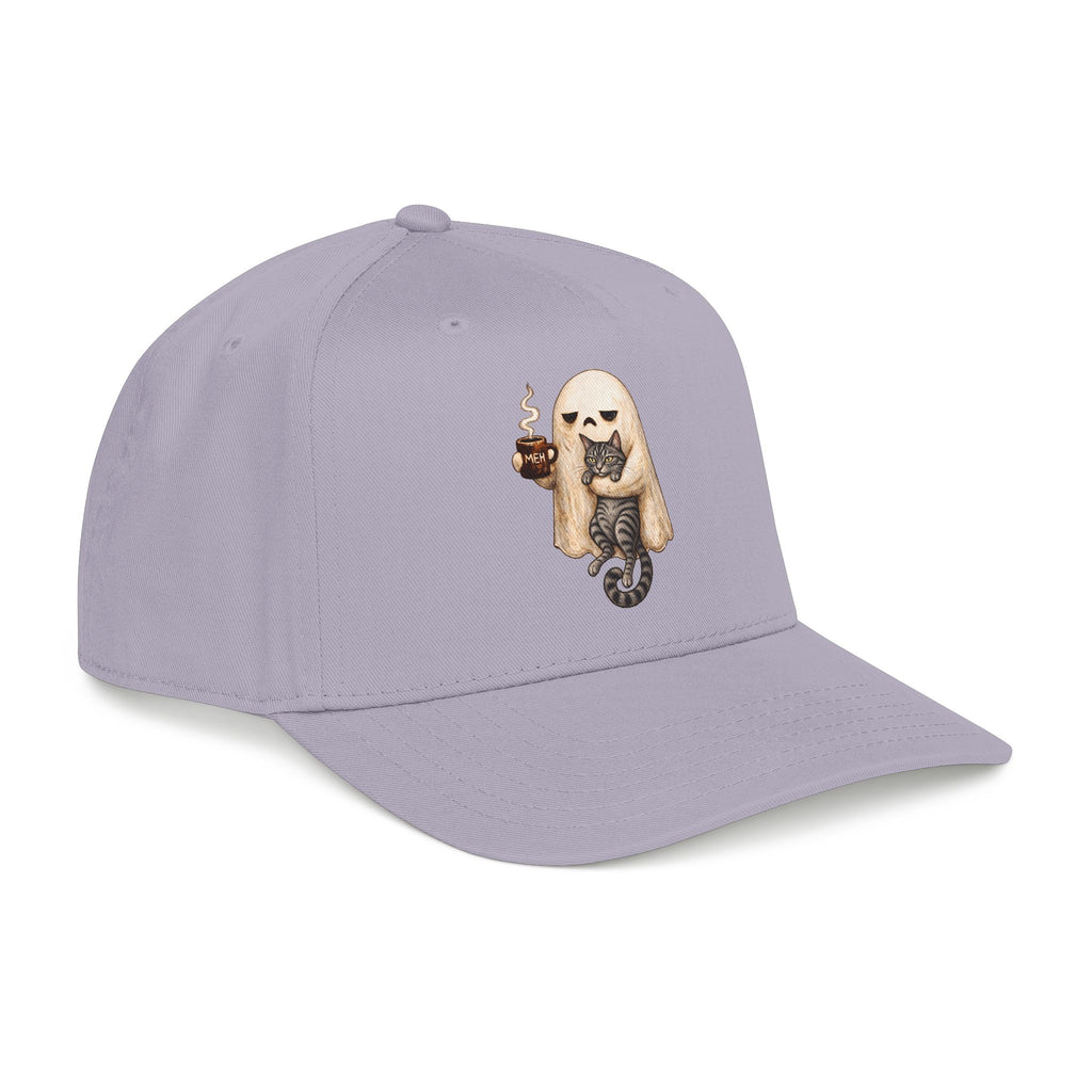 Meh Ghost and Gray Tabby Cat - OTTO Baseball Hat