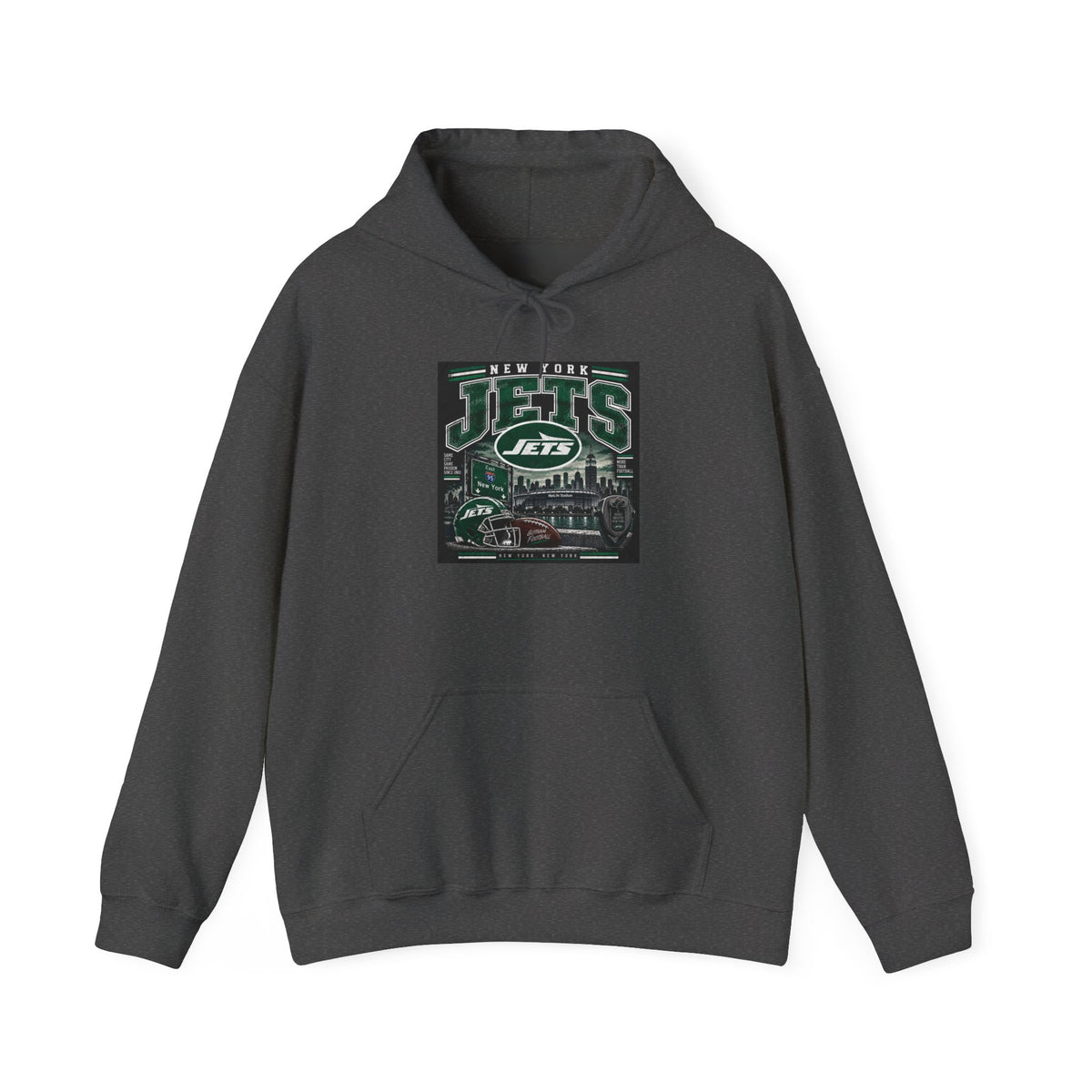 New York Jets Skyline - Hoodie