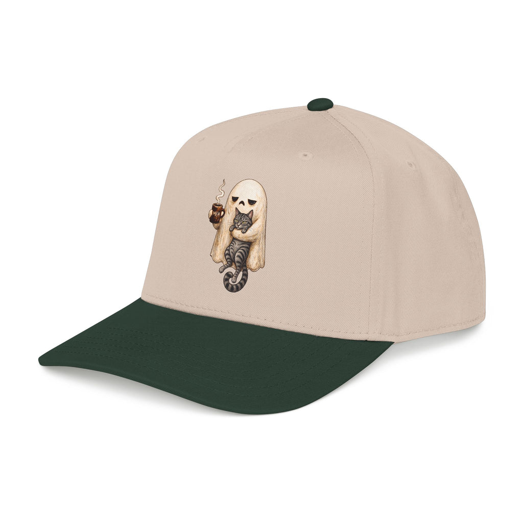 Meh Ghost and Gray Tabby Cat - OTTO Baseball Hat