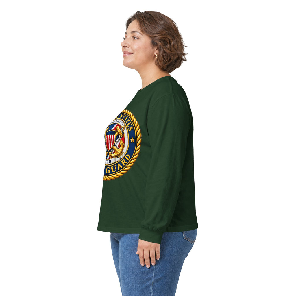 U.S. Coast Guard Emblem - Unisex Ultra Cotton Long Sleeve Tee