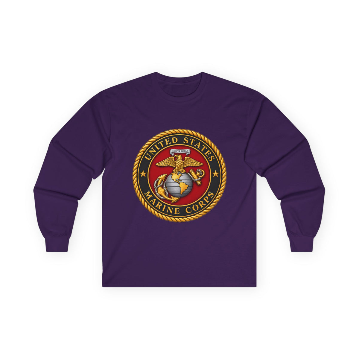 U.S. Marine Corps Emblem - Unisex Ultra Cotton Long Sleeve Tee