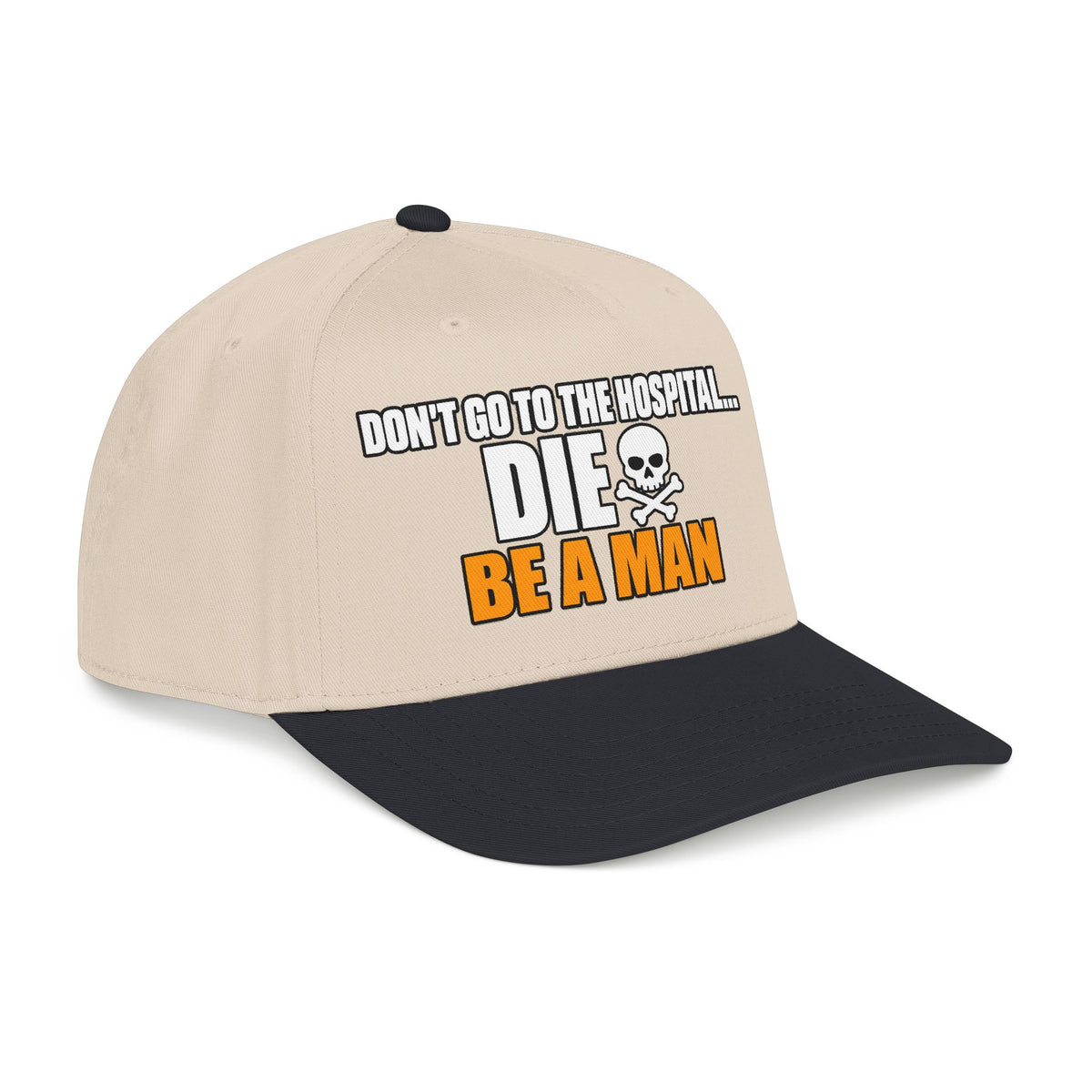 Dont Go to the Hospital - White Outlined - OTTO Baseball Hat