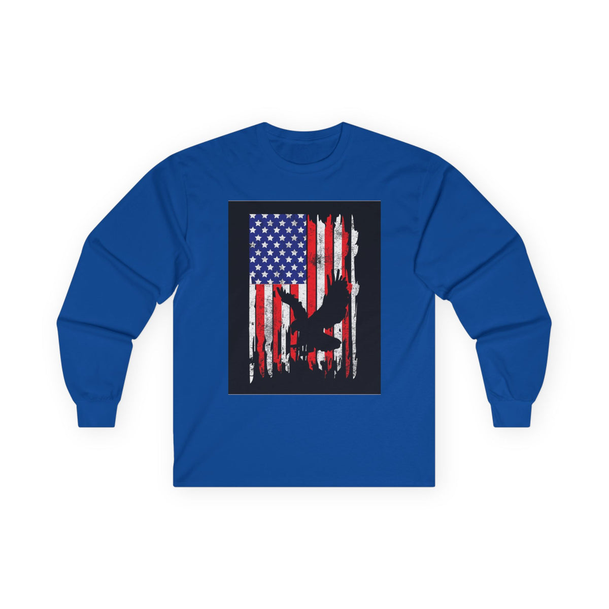 Old Glory Eagle - Unisex Ultra Cotton Long Sleeve Tee