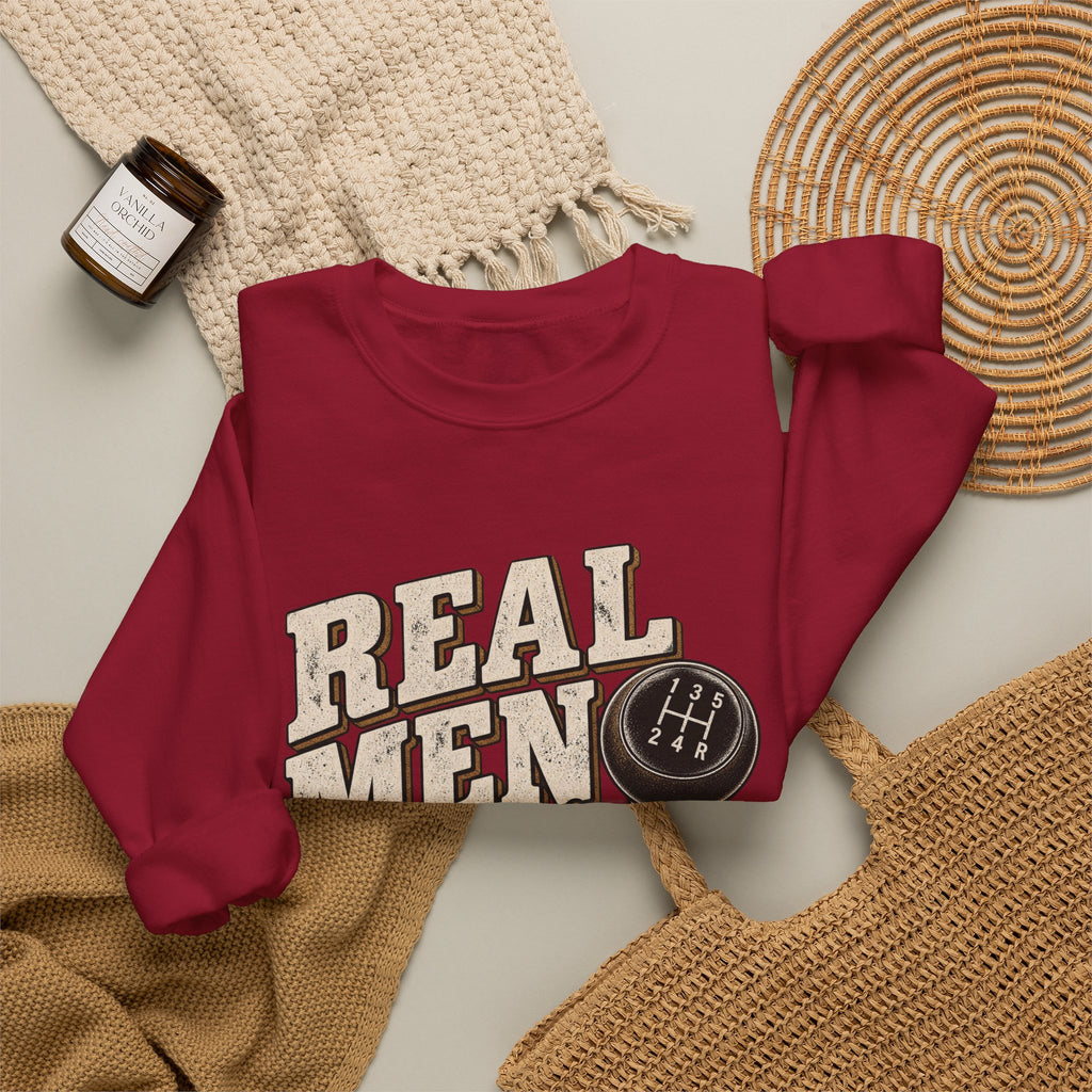 Real Men Shift - Crewneck Sweatshirt