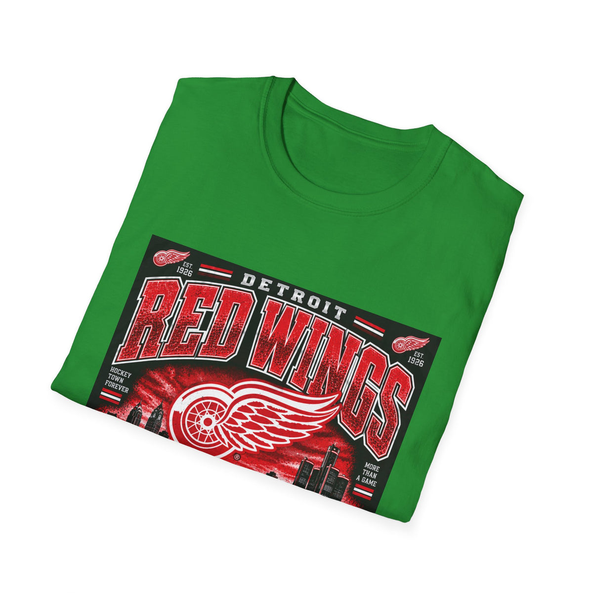 Detroit Red Wings Hockey Skyline - Classic Tee