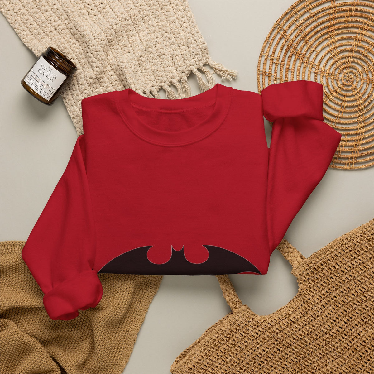 Midnight Bat Emblem - Crewneck Sweatshirt