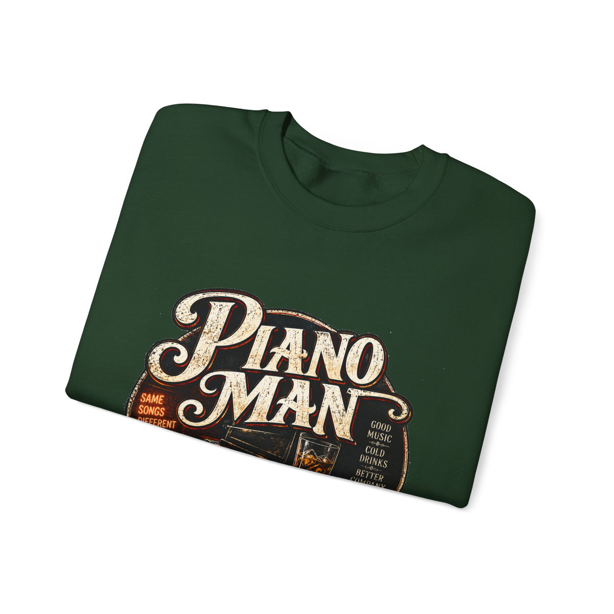 Piano Man Retro Bar - Crewneck Sweatshirt