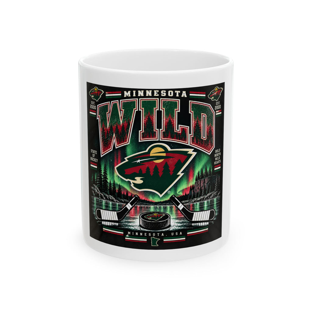 Wild North Hockey Tee - Ceramic Mug 11oz and 15oz