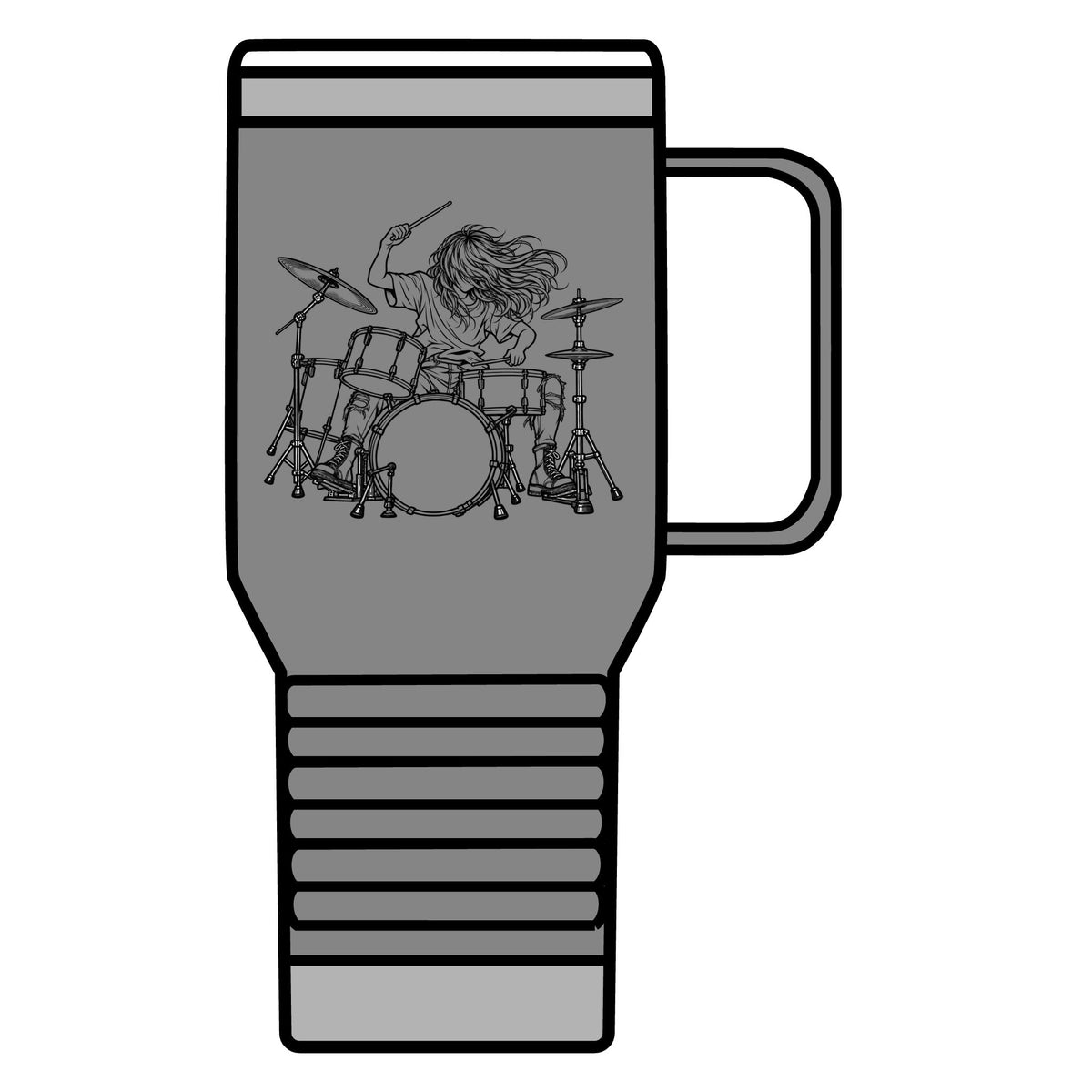 Drummer Sketch - 20oz Insulated Mug