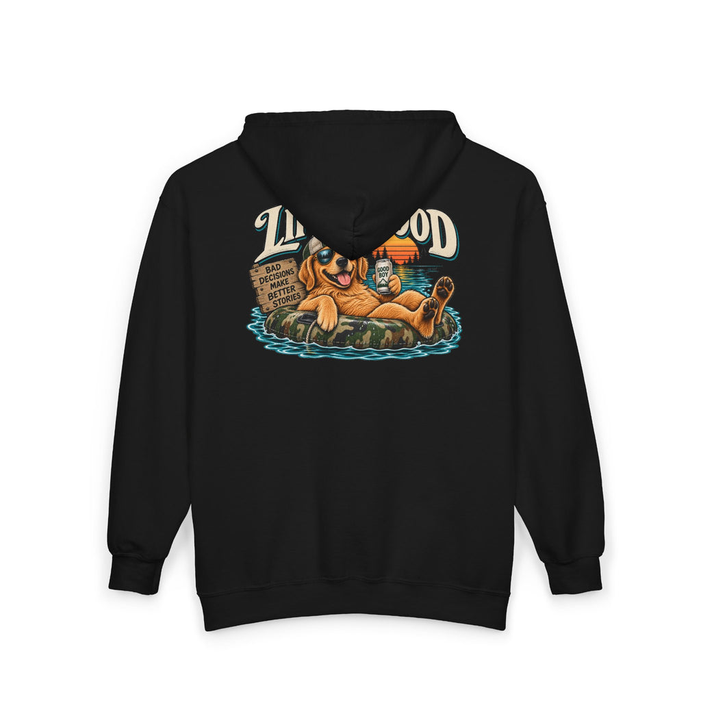 Life is Good Floatin' - Full-Zip Hooded Sweatshirt