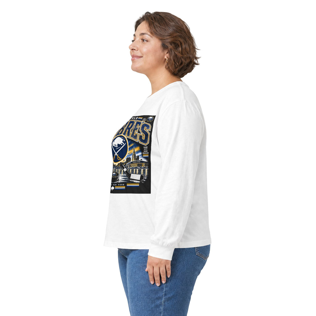 Buffalo Sabres Heritage Shield - Unisex Ultra Cotton Long Sleeve Tee