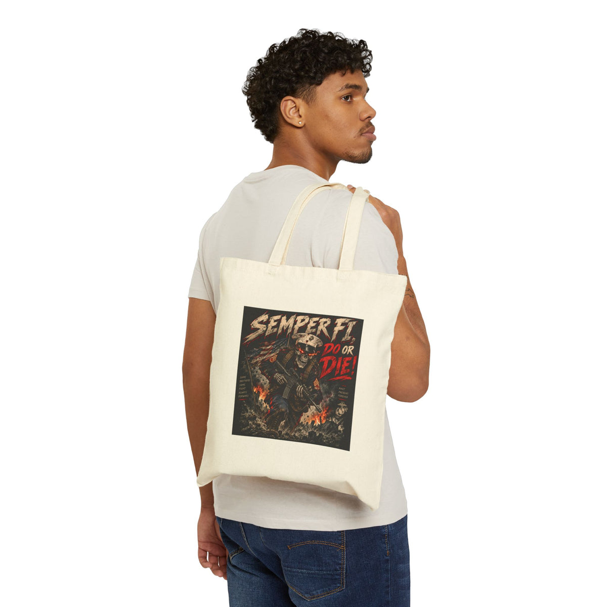 Semper Fi Do or Die - Canvas Tote