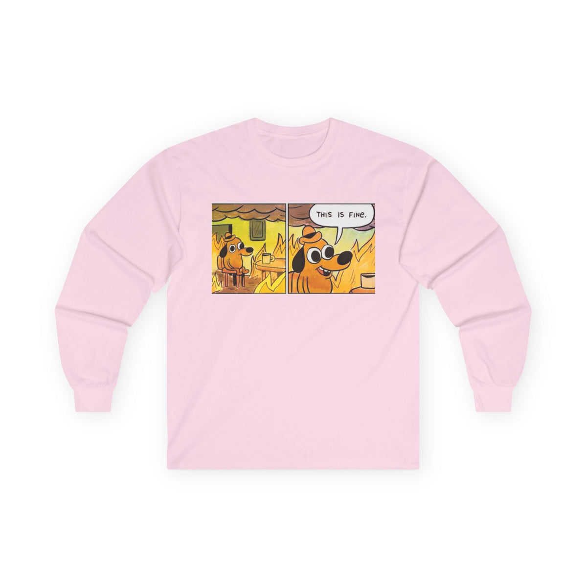 This Is Fine - Unisex Ultra Cotton Long Sleeve Tee