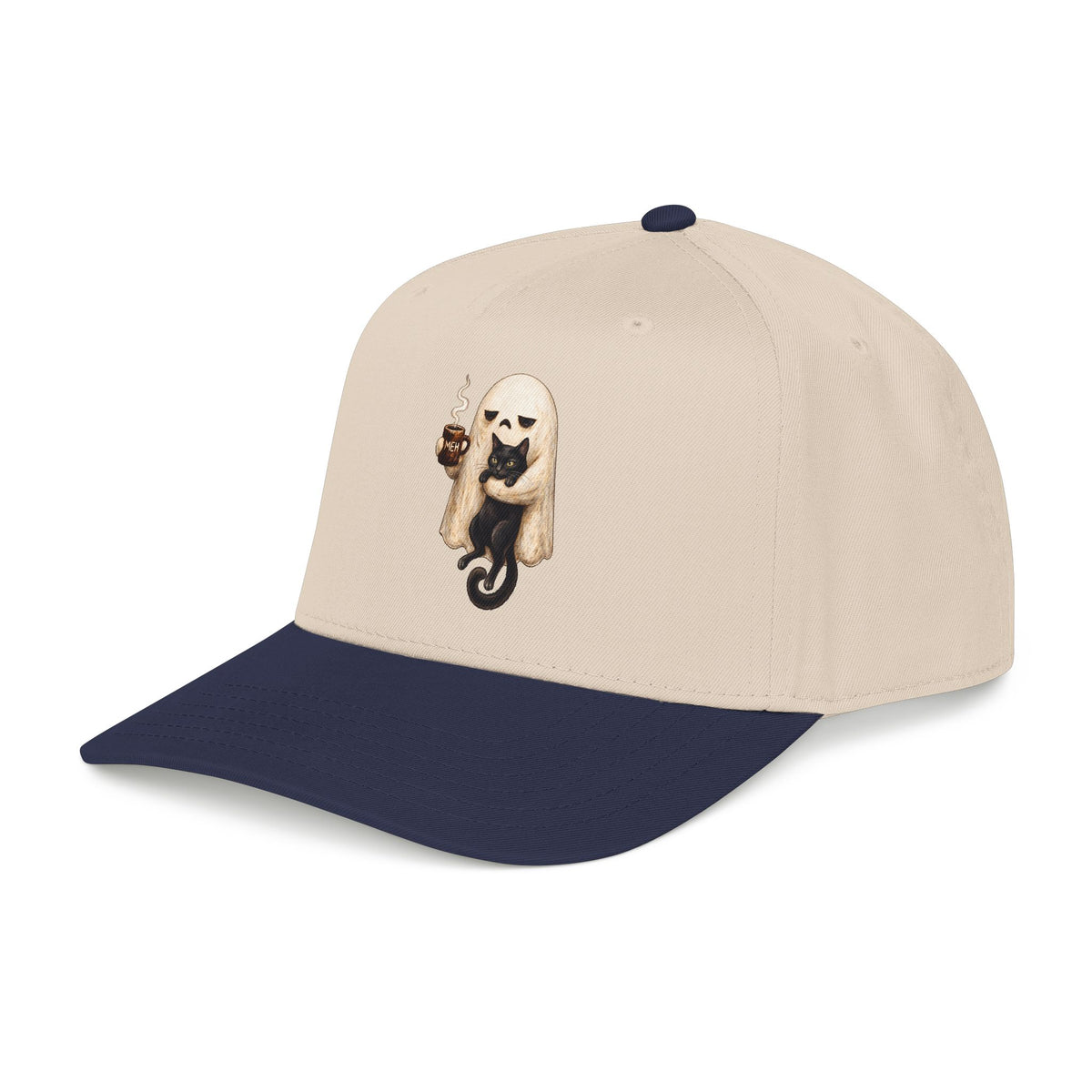 Meh Ghost and Black Cat - OTTO Baseball Hat