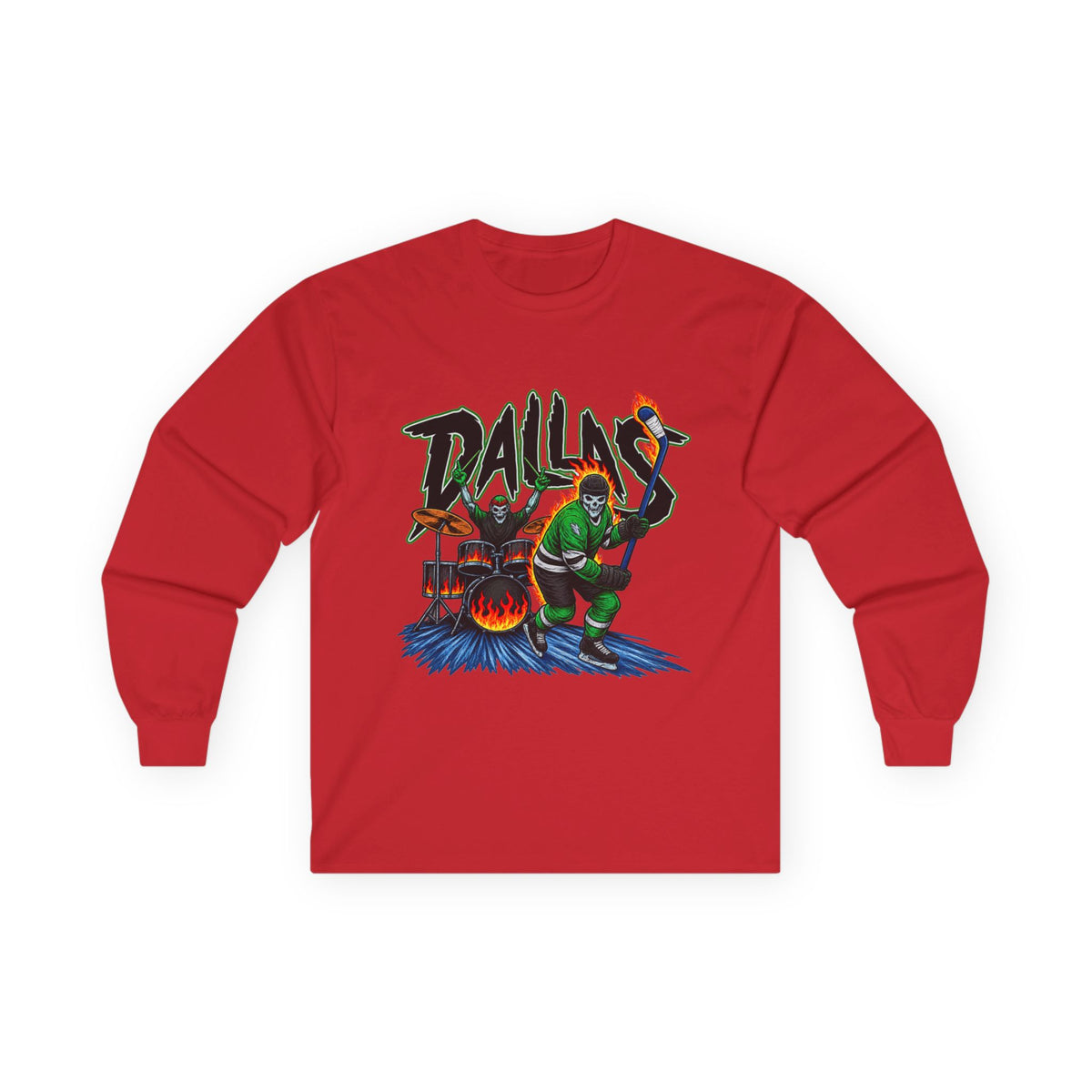 Dallas Stars Skeleton - Unisex Ultra Cotton Long Sleeve Tee