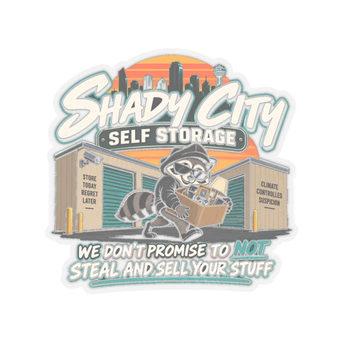 Shady Gem Self Storage - Kiss-Cut Sticker