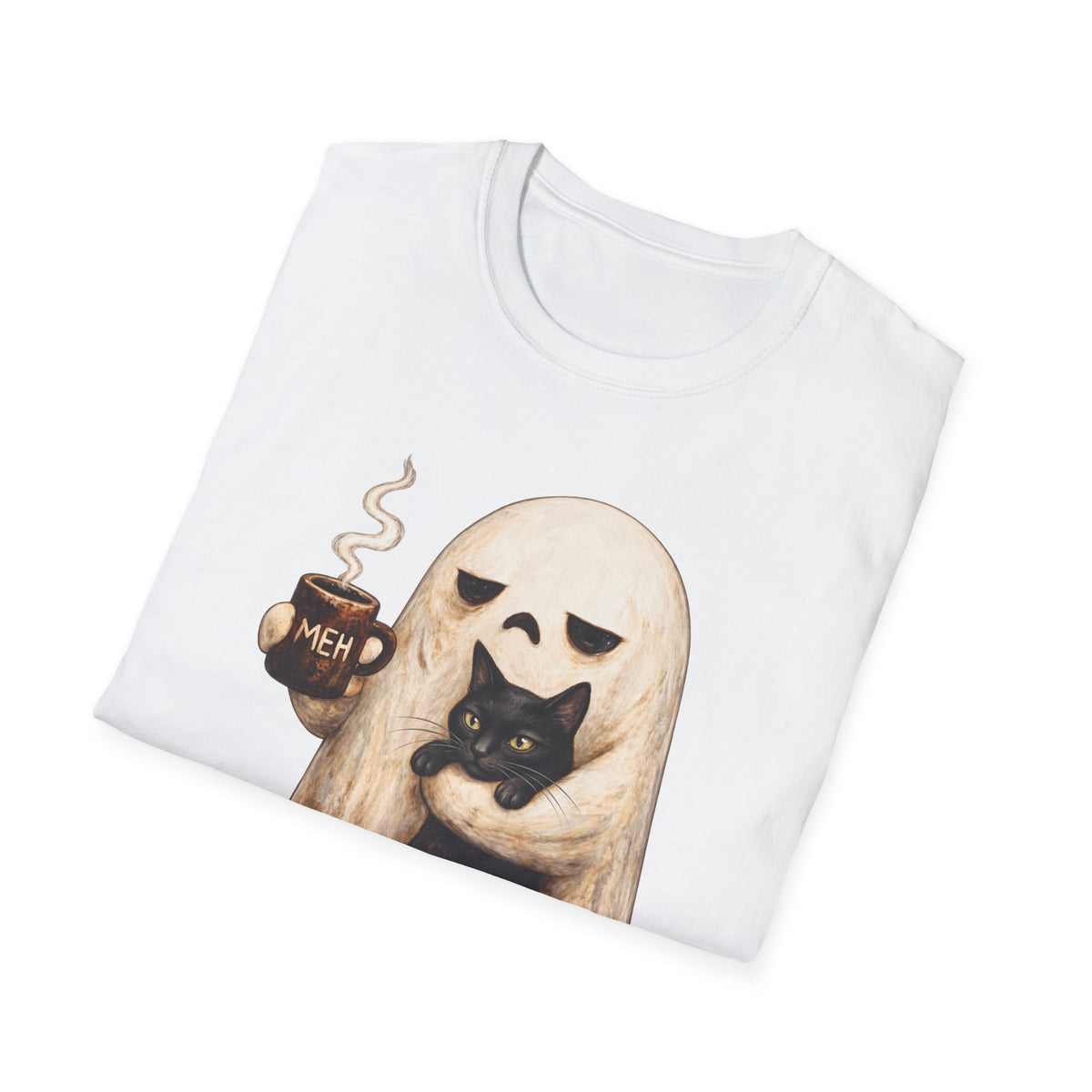 Meh Ghost and Black Cat - Classic Tee