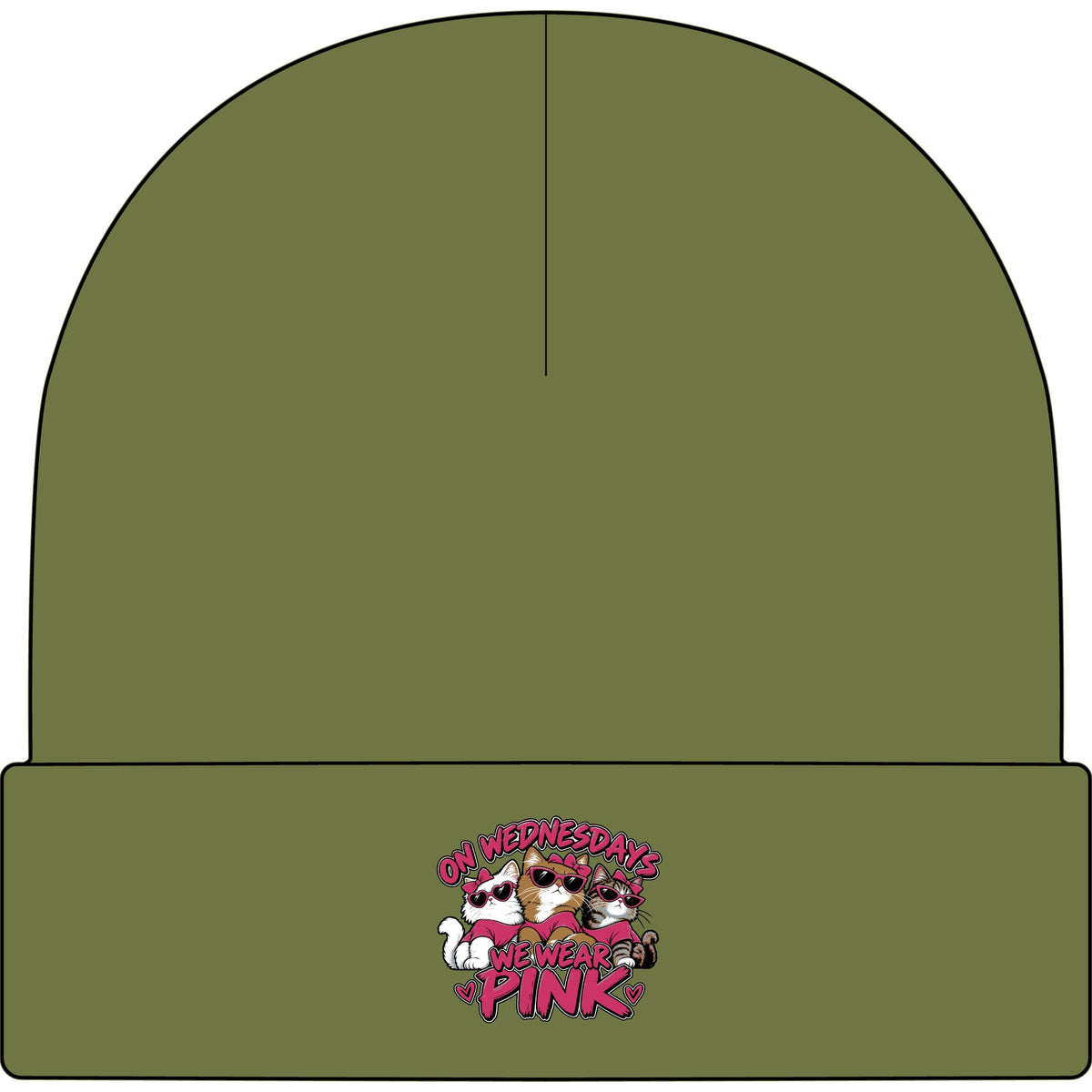 On Wednesdays We Wear Pink - AS Colour 1107 Cuff Beanie