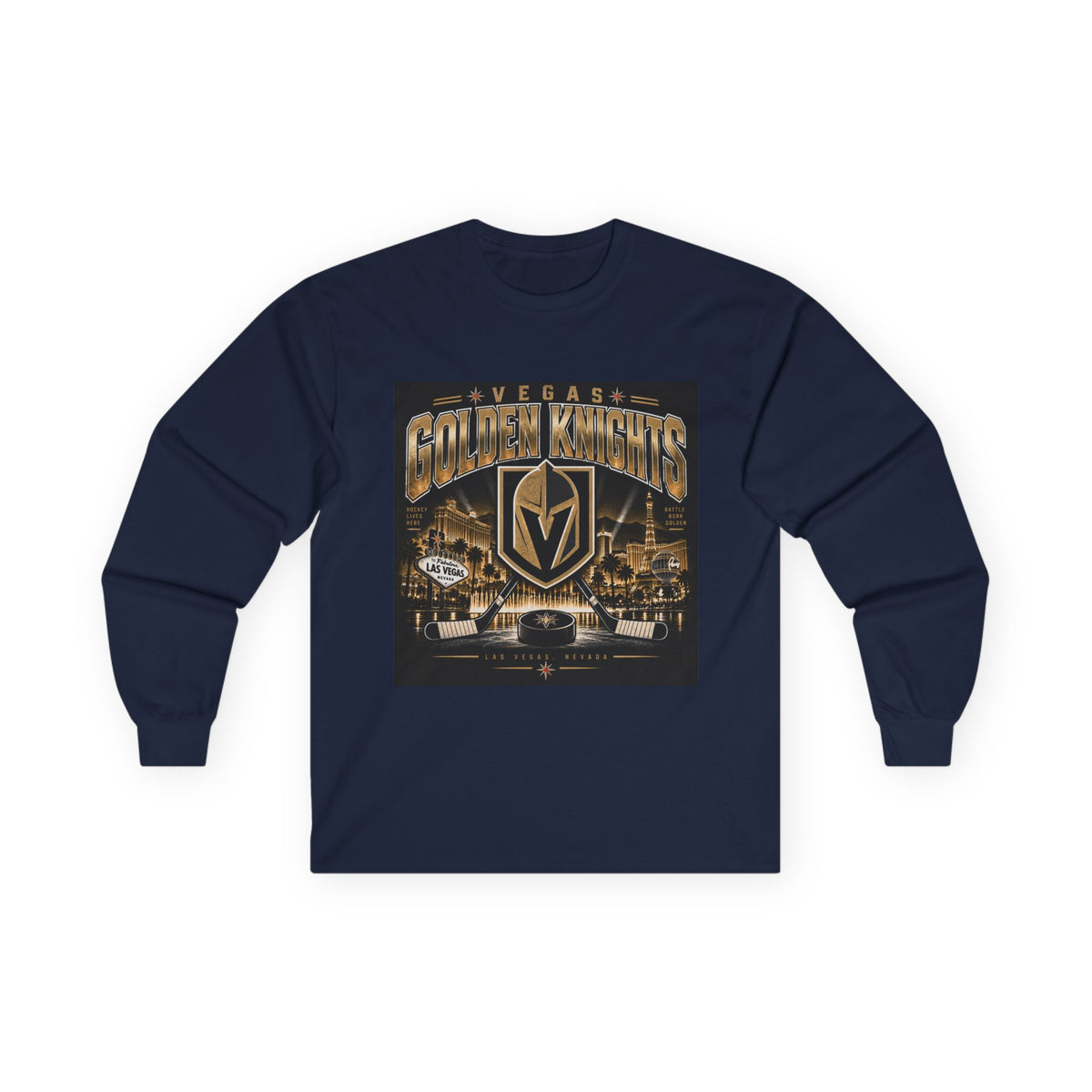 Golden Knights Vegas Nights - Unisex Ultra Cotton Long Sleeve Tee
