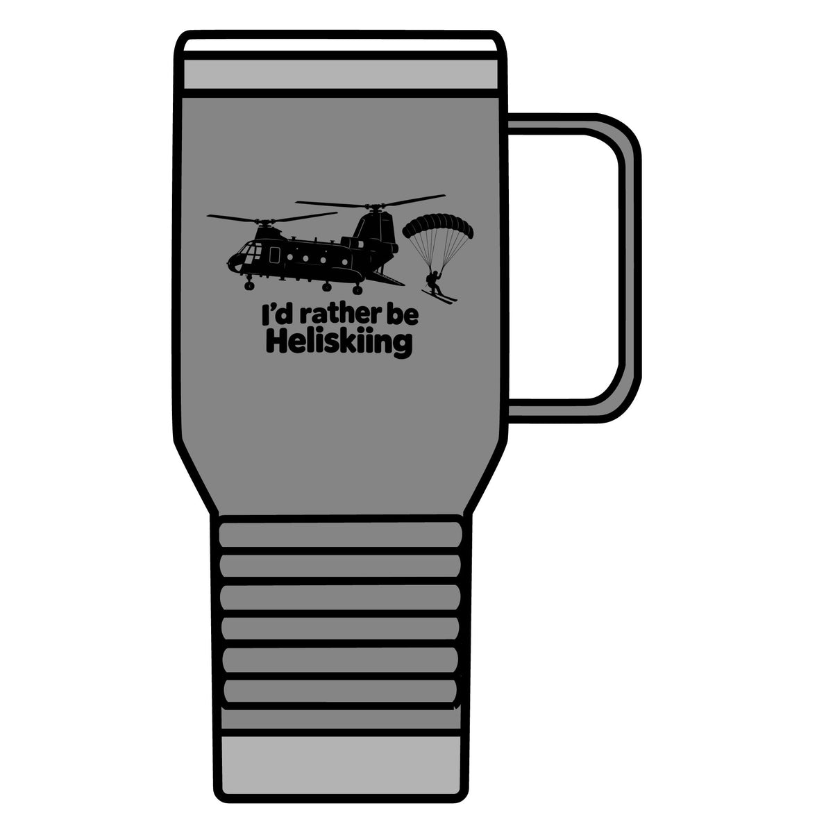 Id Rather Be Heliskiing - 20oz Insulated Mug