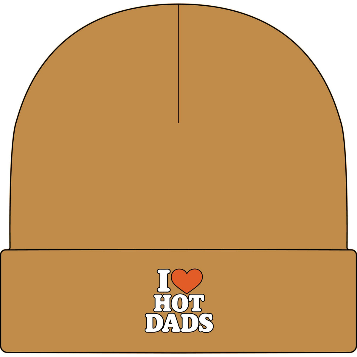 I Love Hot Dads - AS Colour 1107 Cuff Beanie