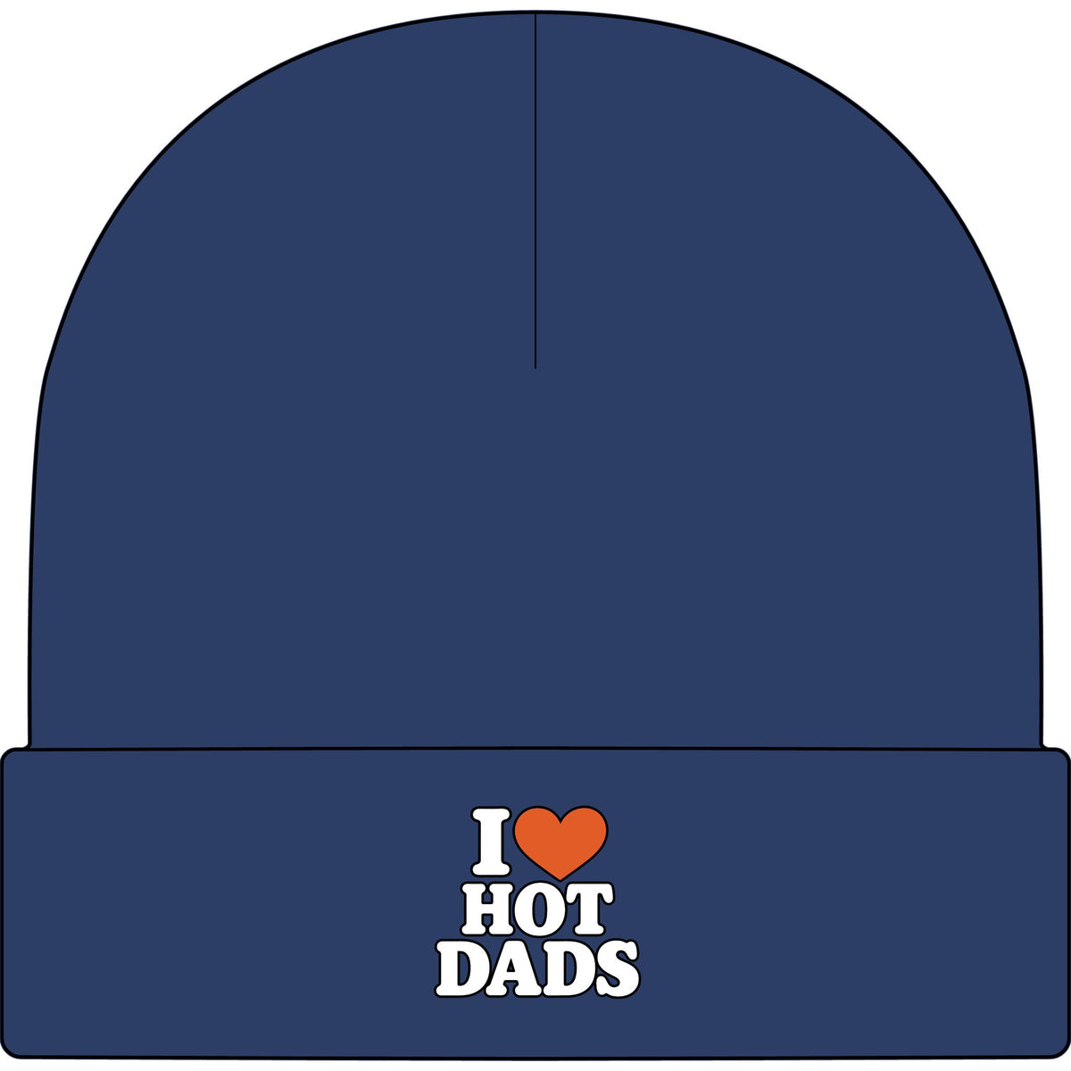 I Love Hot Dads - AS Colour 1107 Cuff Beanie