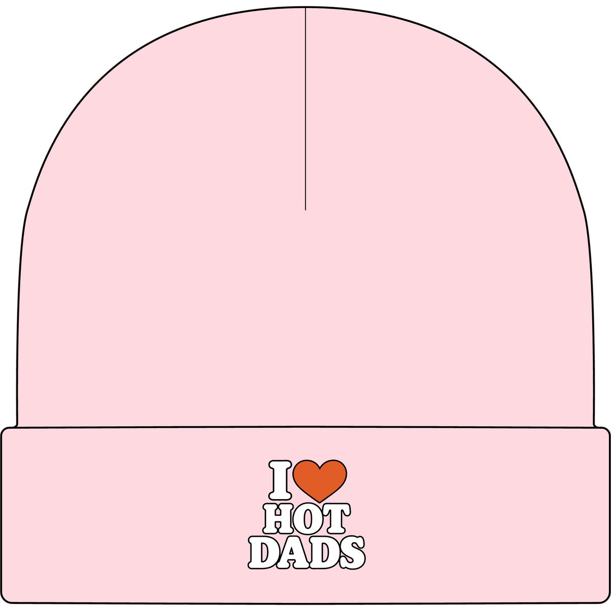 I Love Hot Dads - AS Colour 1107 Cuff Beanie