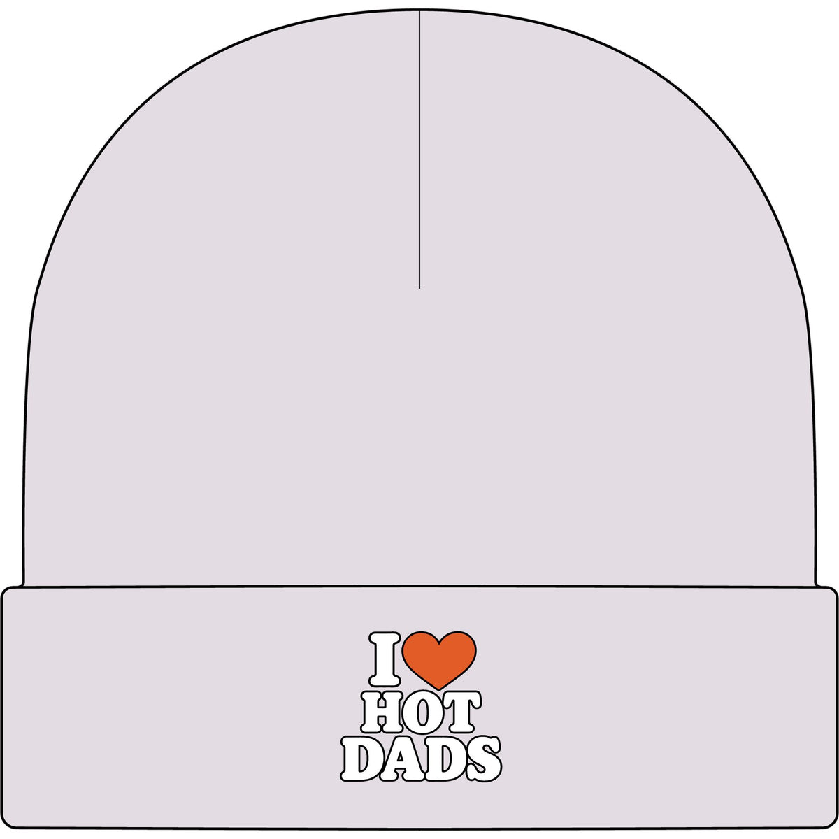 I Love Hot Dads - AS Colour 1107 Cuff Beanie