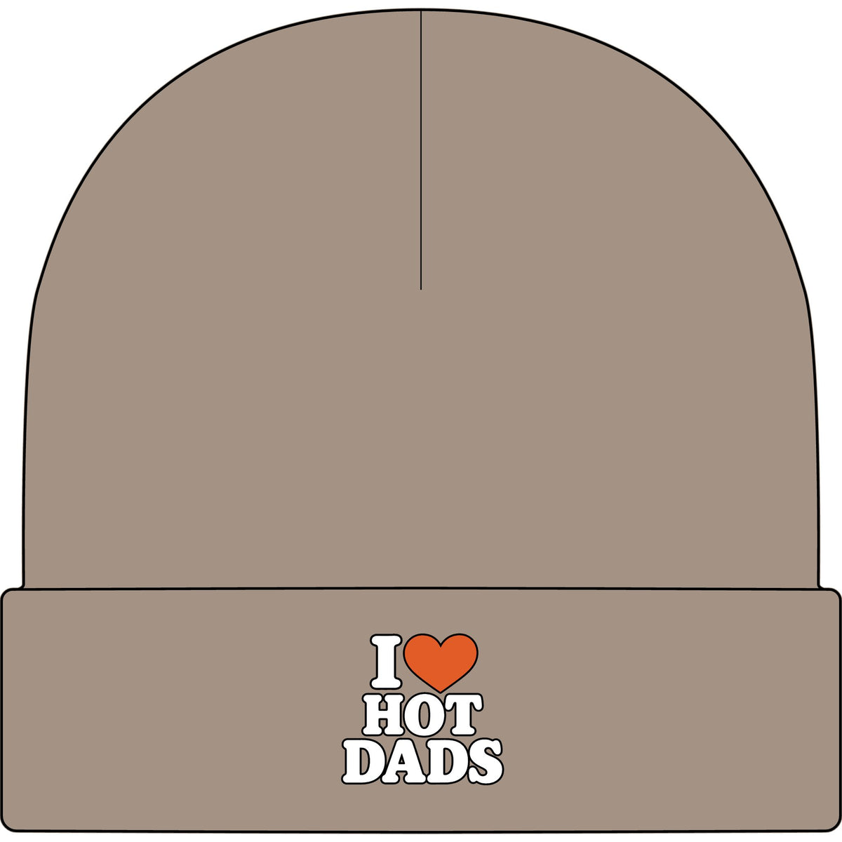 I Love Hot Dads - AS Colour 1107 Cuff Beanie