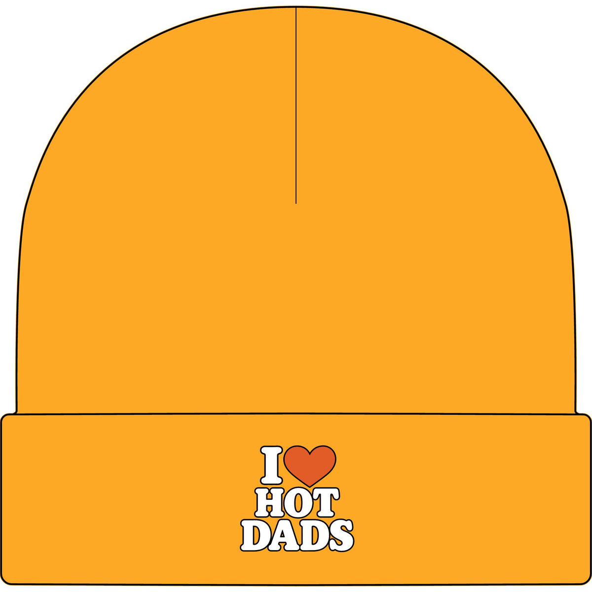 I Love Hot Dads - AS Colour 1107 Cuff Beanie