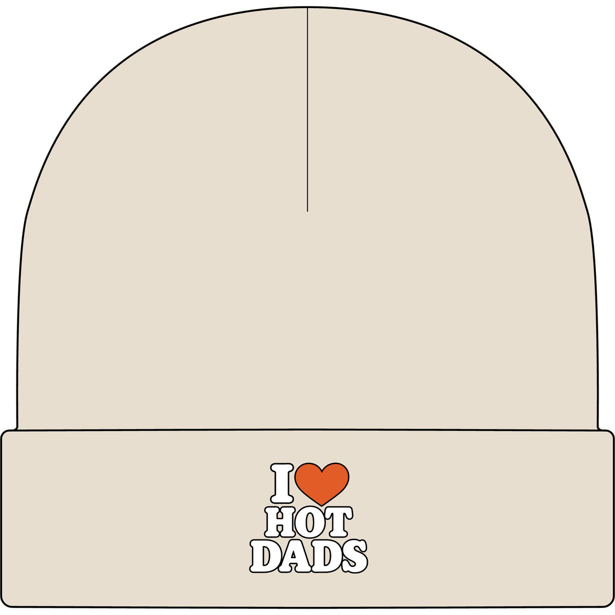 I Love Hot Dads - AS Colour 1107 Cuff Beanie