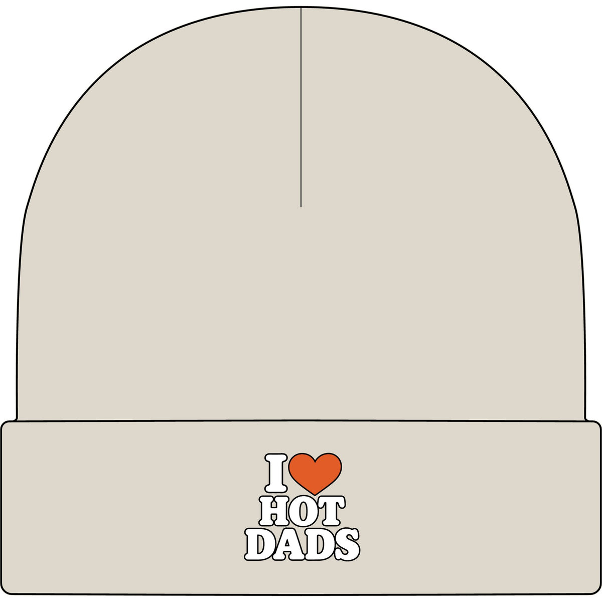 I Love Hot Dads - AS Colour 1107 Cuff Beanie