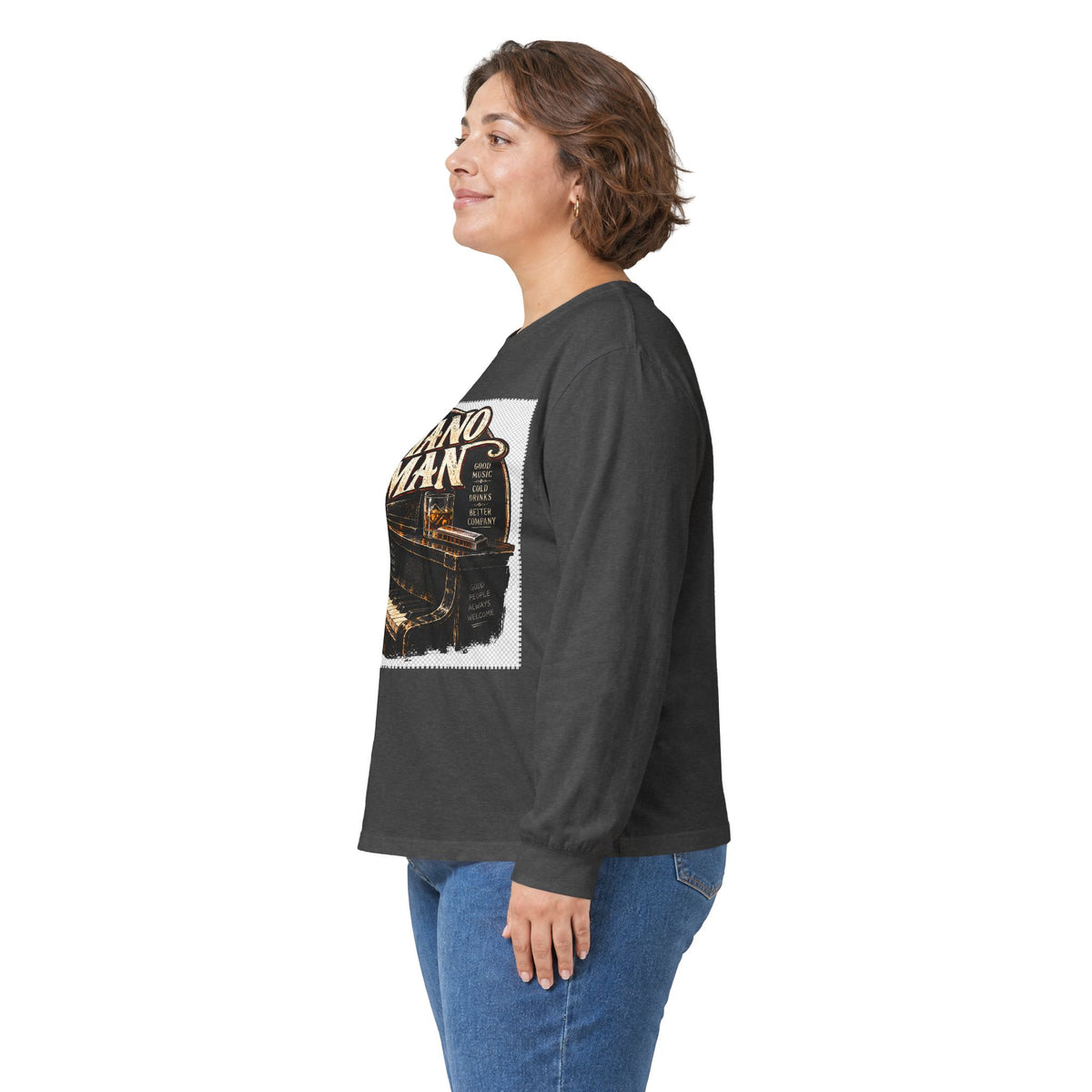 Piano Man Retro Bar - Unisex Ultra Cotton Long Sleeve Tee