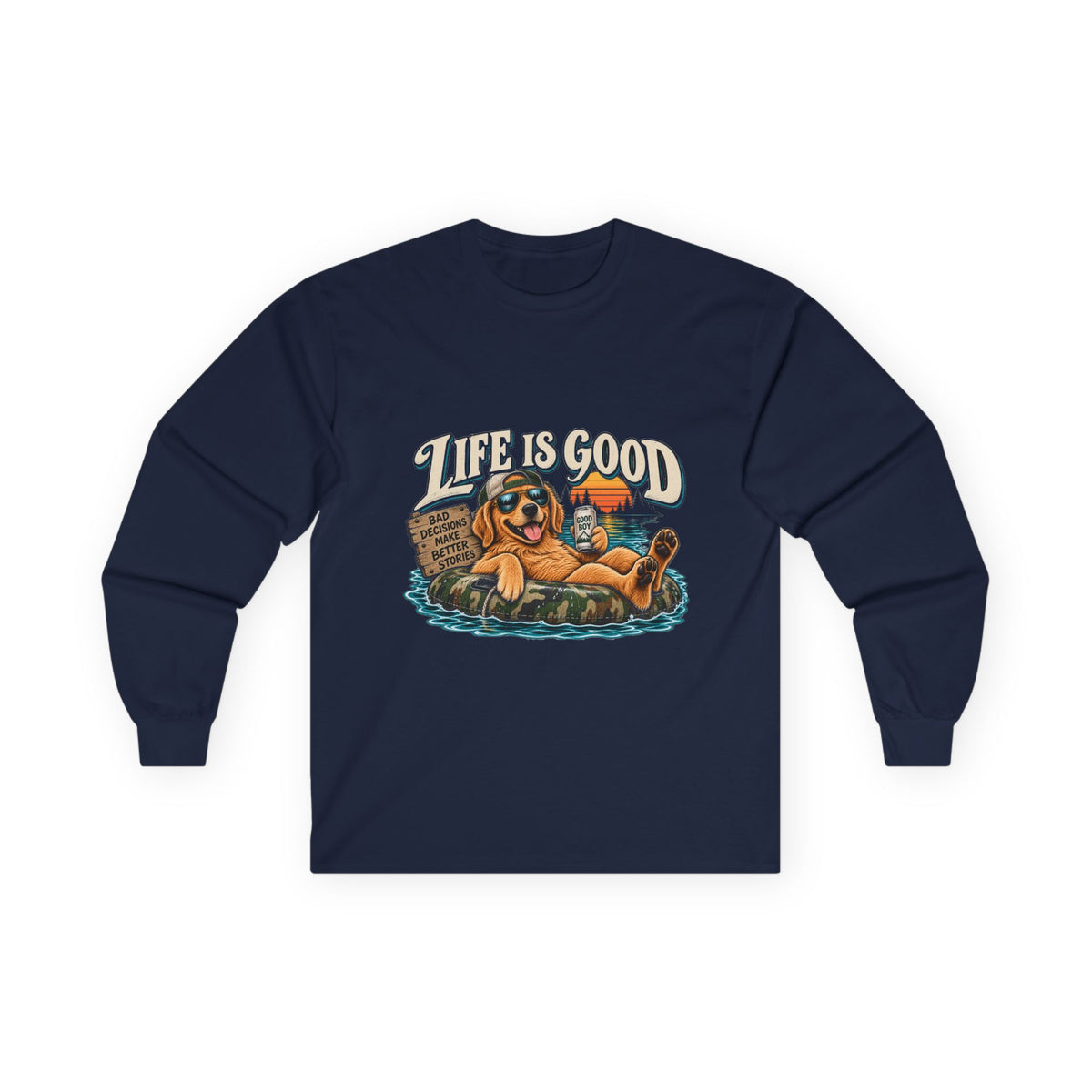 Life is Good Floatin' - Unisex Ultra Cotton Long Sleeve Tee