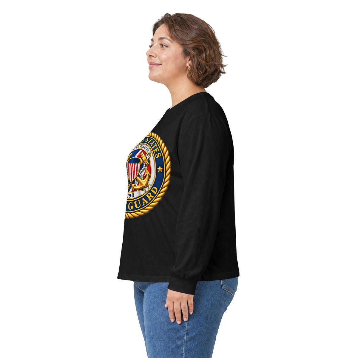 U.S. Coast Guard Emblem - Unisex Ultra Cotton Long Sleeve Tee