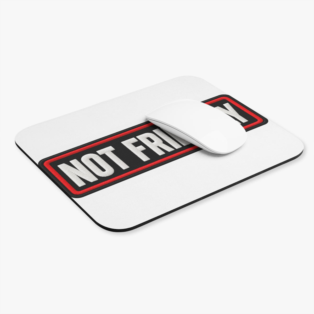 Not Friendly - Service Dog Patch - Mouse Pad