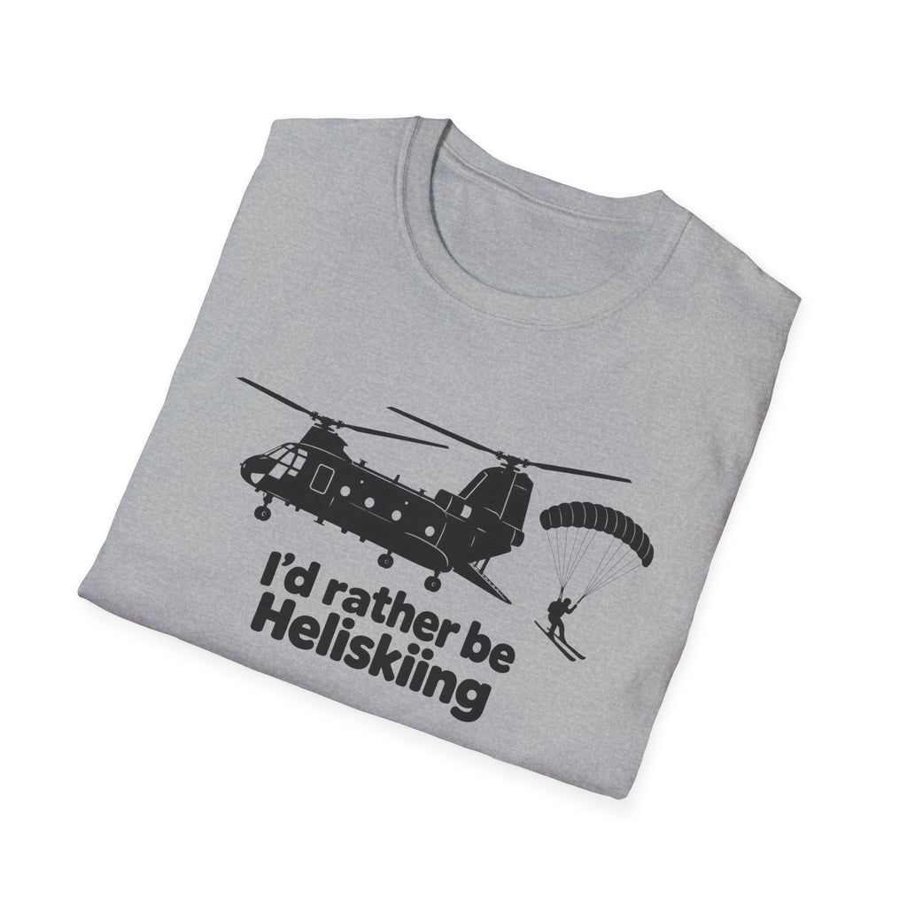 Id Rather Be Heliskiing - Classic Tee