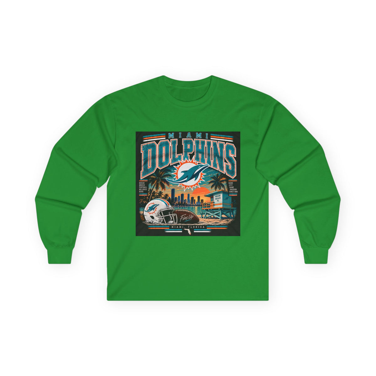Miami Dolphins Paradise - Unisex Ultra Cotton Long Sleeve Tee