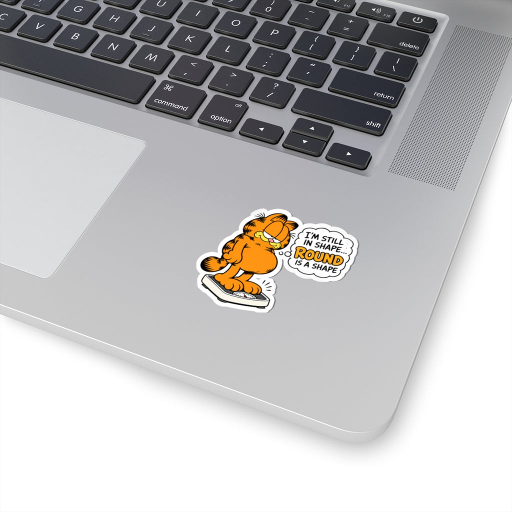 Round Shape Garfield - Kiss-Cut Sticker