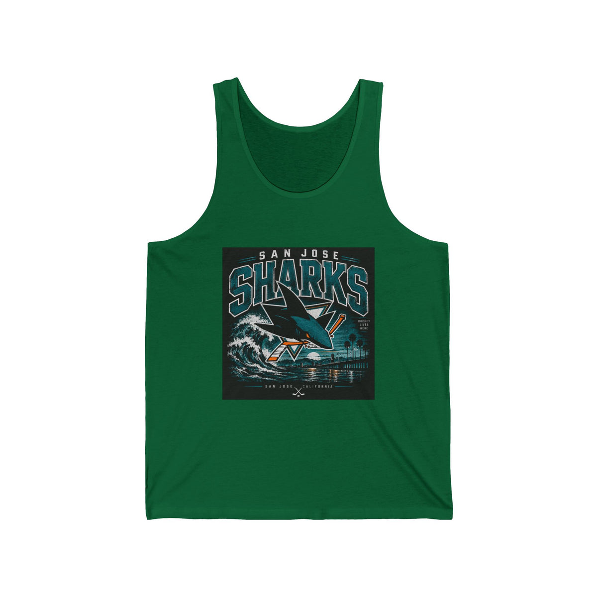 Sharks Wave Hockey Tee - Athletic Tank