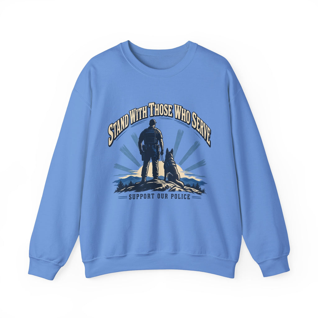 Stand With Those Who Serve Police K9 - Crewneck Sweatshirt