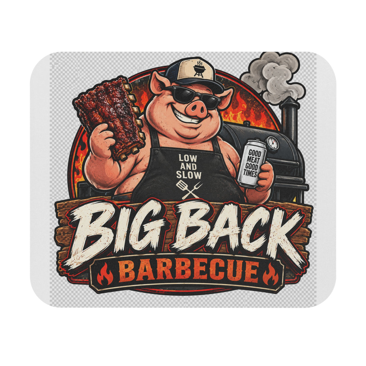 Big Back Barbecue - Mouse Pad